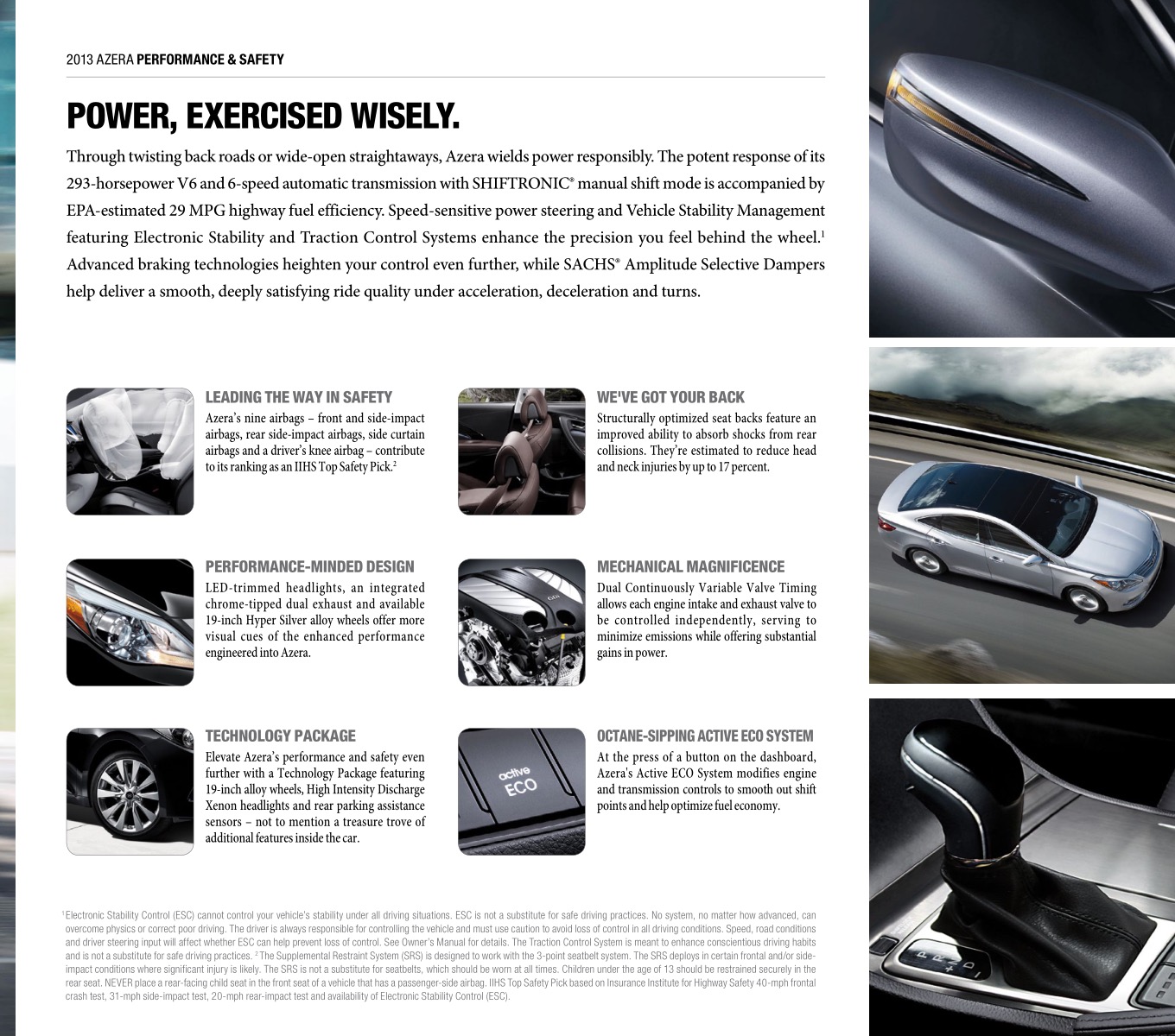2013 Hyundai Azera Brochure Page 6